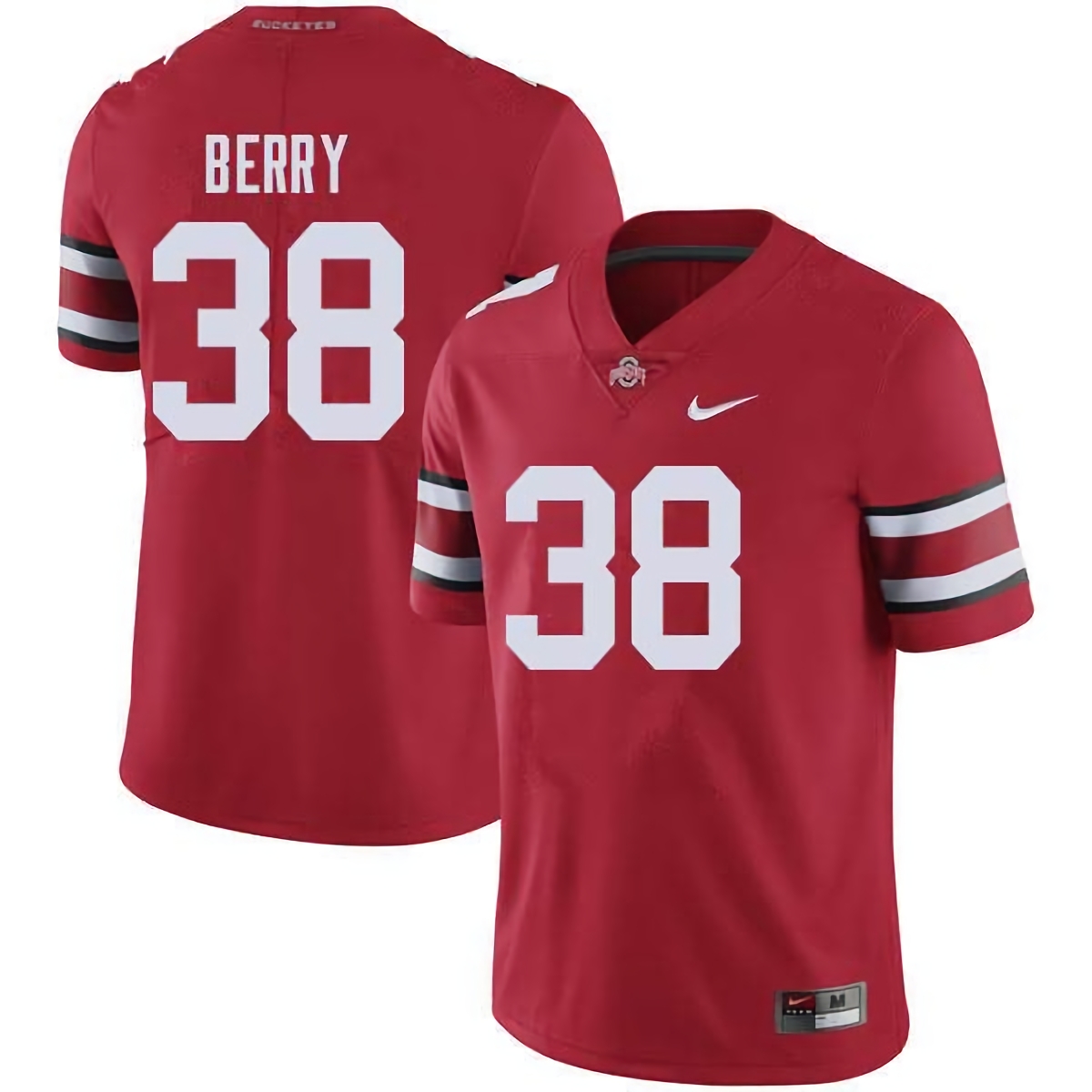 Rashod Berry Ohio State Buckeyes Men's NCAA #38 Nike Red College Stitched Football Jersey XIC3056QG